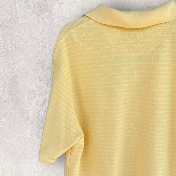 Consensus Sportswear Mens Yellow 3 Button Collared Short Sleeve Polo Size XL - Picture 7 of 8